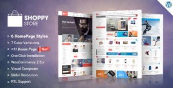ShoppyStore адаптивный шаблон тема wordpress