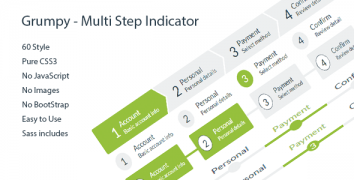 Grumpy Multi Step Indicator индикатор шагов