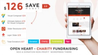 OpenHeart адаптивный шаблон тема wordpress