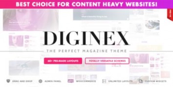 Diginex адаптивный шаблон тема wordpress