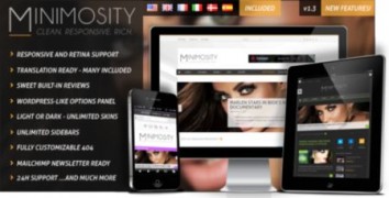 Minimosity адаптивный шаблон тема wordpress