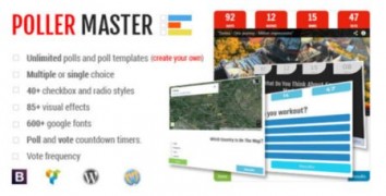 Poller Master адаптивный плагин wordpress