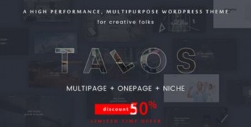 Talos адаптивный шаблон тема wordpress