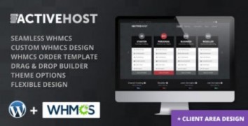Active Host + WHMCS адаптивный шаблон тема wordpress