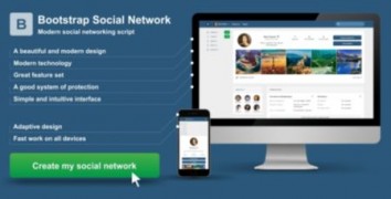 Bootstrap Social Network rus скрипт социальной сети