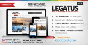 Legatus адаптивный шаблон тема wordpress