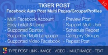 Tiger Post скрипт автопостинга в Facebook
