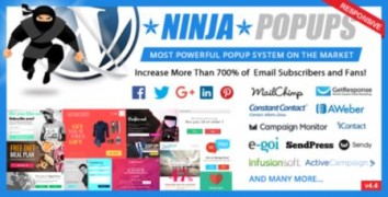Ninja Popups плагин всплывающие popups окна wordpress