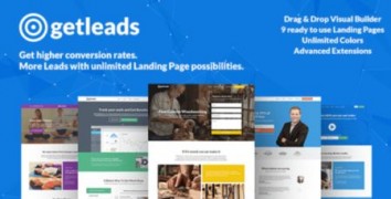 Getleads адаптивный шаблон тема wordpress
