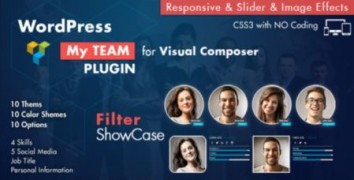 Team Showcase for Visual Composer плагин wordpress