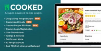 Cooked плагин рецептов wordpress
