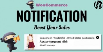 WooCommerce Notification плагин уведомлений wordpress