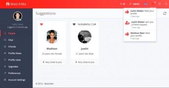 MatchMe 1.8 скрипт сайта знакомств