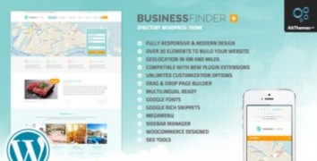 Business Finder+ адаптивный шаблон тема wordpress
