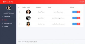 MatchMe 1.8 сайта знакомств
