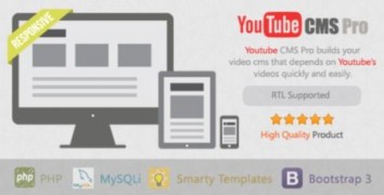 YouTube CMS Pro автонаполняемый видео сайт YouTube