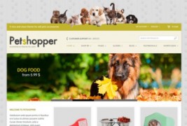 Petshopper адаптивный шаблон тема wordpress