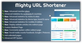 Mighty URL Shortener скрипт сервиса коротких ссылок