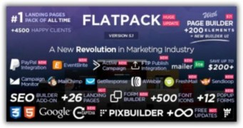 FLATPACK скрипт визуальный конструктор страниц