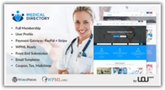 Medical Directory отзывчивый медицинский шаблон wordpress