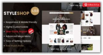 Styleshop отзывчивый шаблон Magento