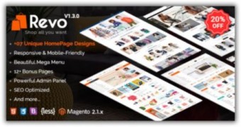Revo отзывчивый шаблон Magento