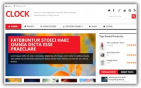 Clock отзывчивый шаблон тема wordpress