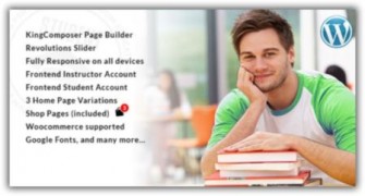 Student отзывчивый шаблон тема wordpress