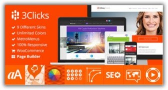 3Clicks отзывчивый шаблон тема wordpress