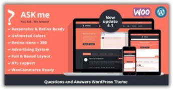 Ask Me отзывчивый шаблон тема wordpress