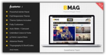 BMAG отзывчивый шаблон Blogger