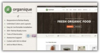 Organique отзывчивый шаблон тема wordpress
