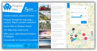 Progress Map плагин wordpress