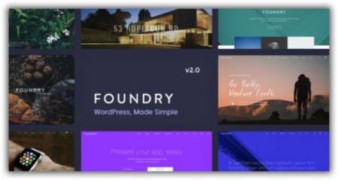 Foundry отзывчивый шаблон тема wordpress