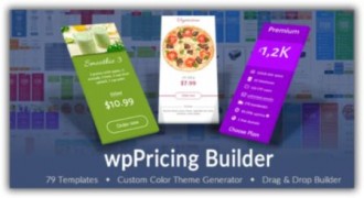 WPPricing Table Builder отзывчивый плагин wordpress