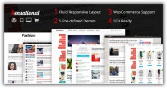 Sensational отзывчивый шаблон тема wordpress