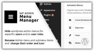 WP Admin Menu Manager плагин wordpress