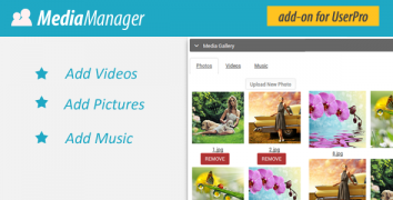Media Manager for UserPro 2.3 менеджер медиа-файлов
