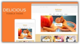 Delicious адаптивный шаблон Tumblr