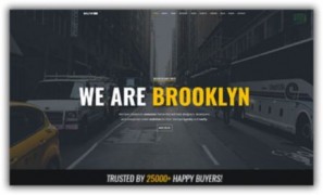 Brooklyn адаптивный шаблон тема wordpress