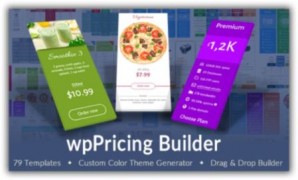 WPPricing Table Builder плагин wordpress