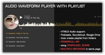 Audio Waveform Player with Playlist скрипт