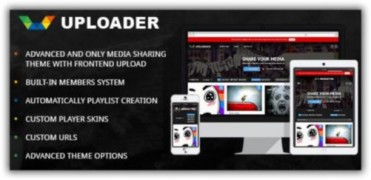 Uploader отзывчивый шаблон wordpress