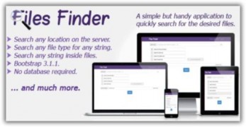 Files Finder скрипт поиска файлов и каталогов на сервере