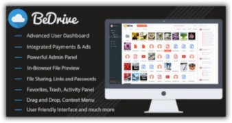 BeDrive скрипт хостинга облачного хранилища файлов