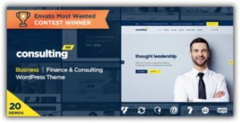 Consulting адаптивный бизнес шаблон wordpress