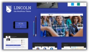 Lincoln адаптивный образовательный шаблон wordpress