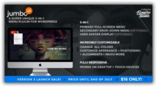 Jumbo плагин меню wordpress