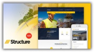 Structure адаптивный строительный шаблон wordpress