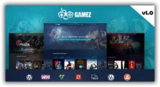 Gamez адаптивный игровой шаблон wordpress